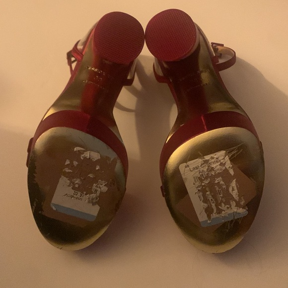 Jessica Rich Platform Sandal in Burgundy Size 7.5 - Picture 6 of 10